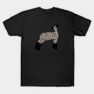 Cheetah Print Market Wether Lamb Silhouette 1 - NOT FOR RESALE WITHOUT PERMISSION T-Shirt